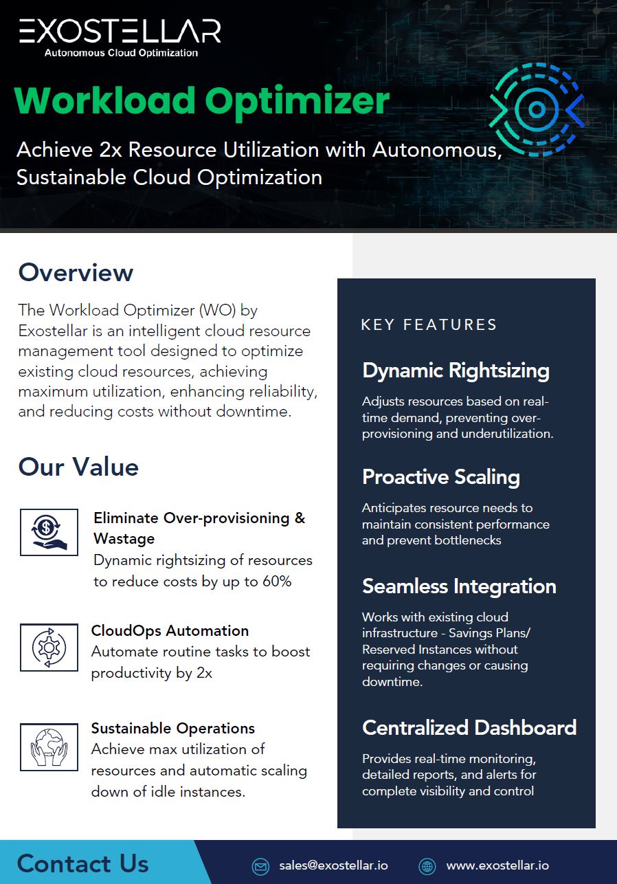 Workload Optimizer: Achieve 2x Resource Utilization with Autonomous, Sustainable Cloud Optimization