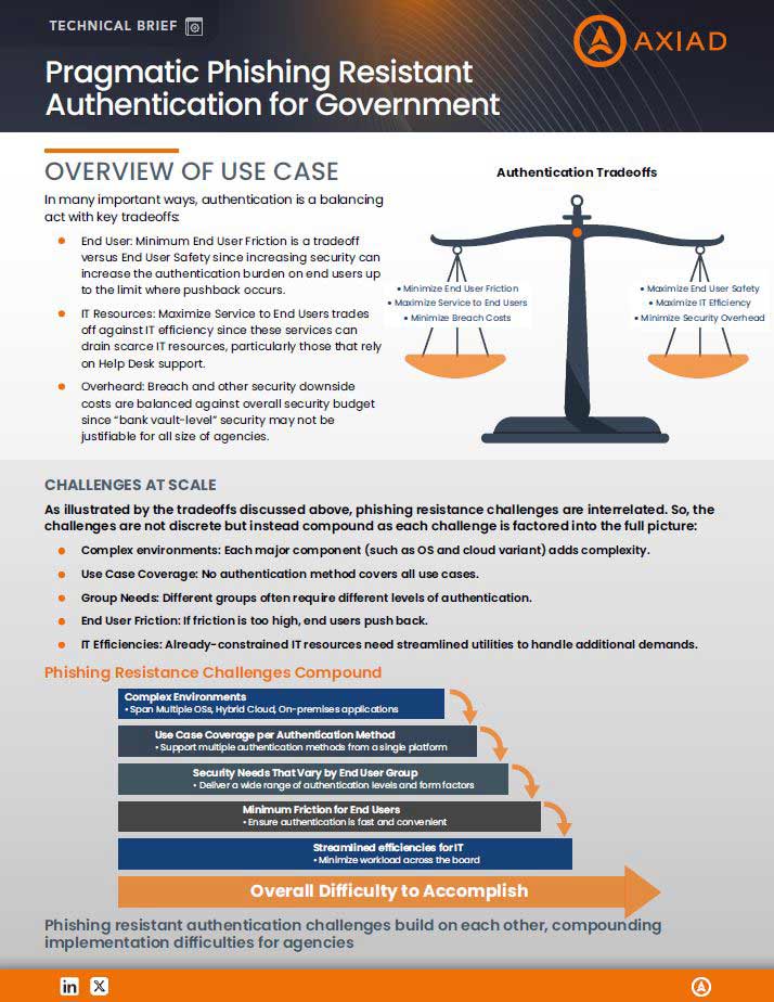 Pragmatic Phishing Resistant Authentication for Government