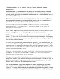 The Human Face of AI: HOPE and the Future of Public Sector Experience