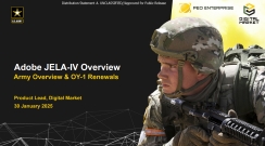 Adobe JELA-IV Army and OY-1 Renewals Overview