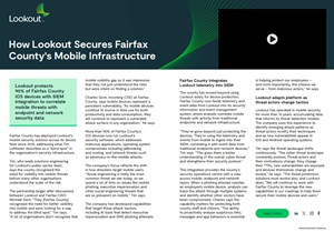 How Lookout Secures Fairfax County's Mobile Infrastructure