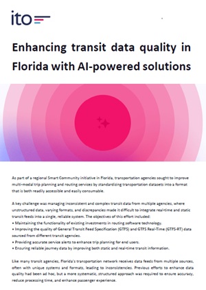 Enhancing transit data quality in Florida with AI-powered solutions