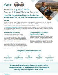Transforming Rural Health Access: A Shared National Purpose