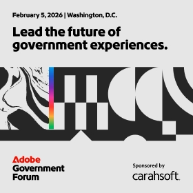 Lead the future of government experiences. Event Banner