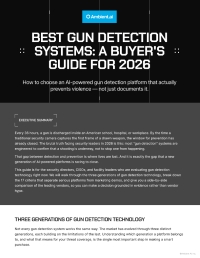 Best Gun Detection Systems: A Buyer's Guide For 2026