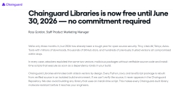 Chainguard Libraries Free Trial