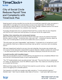 City of Social Circle Reduces Payroll Time and Complexity with TimeClock Plus