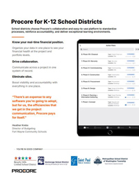 Procore for School Districts