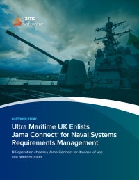 Ultra Maritime UK Enlists Jama Connect® for Naval Systems Requirements Management