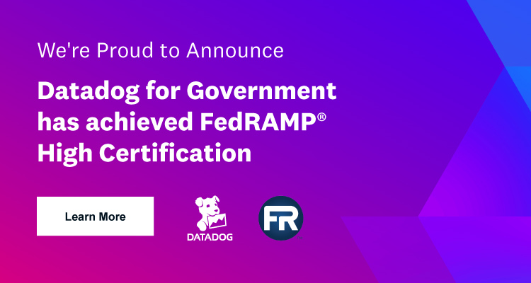 Datadog FedRAMP High Announcement