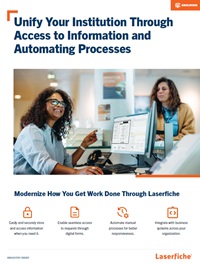 Unify Your Institution Through Access to Information and Automating Processes