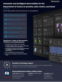 Automatic and Intelligent Observability for the DOJ On-Premise, Data Centers and cloud