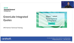 HPE Partner Technical Training GreenLake Integrated Quotes