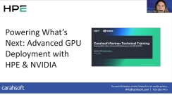 Powering What’s Next: Advanced GPU Deployment with HPE & NVIDIA