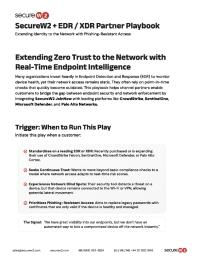 SecureW2 and EDR - XDR Partner Playbook