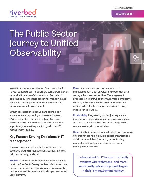 The Public Sector Journey to Unified Observability