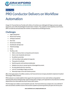 PRO Conductor Delivers on Workflow Automation