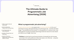 Programmatic Job Advertising Guide