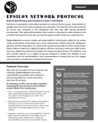 Epsilon Network Protocol