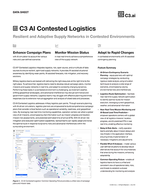 C3 AI Contested Logistics
