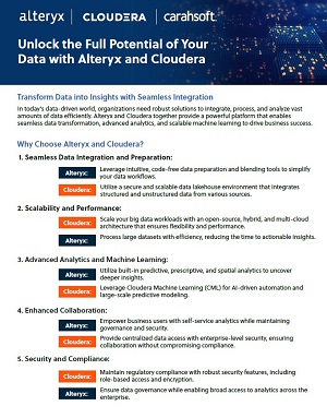 Unlock the Full Potential of Your Data with Alteryx and Cloudera