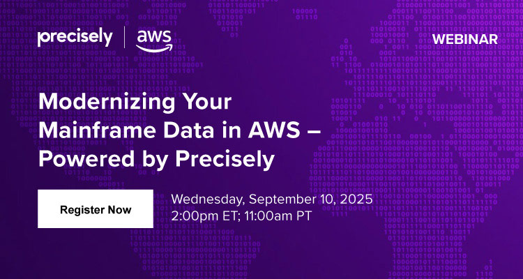 Modernizing Your Mainframe Data in AWS - Powered by Precisely