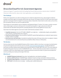 Druva GovCloud For U.S. Government Agencies