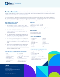 The Linux Foundation Educational Capabilities