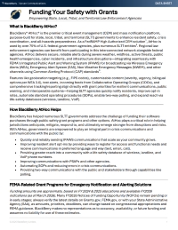 Funding Your Safety with Grants: Empowering State, Local,Tribal, and Territorial Law Enforcement Agencies