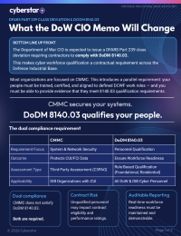 What the DoW CIO Memo Will Change