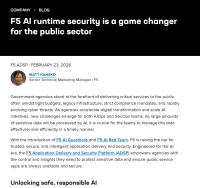 F5 AI runtime security is a game changer for the public sector
