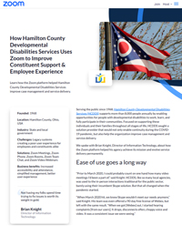 How Hamilton County Developmental Disabilities Services Uses Zoom to Improve Constituent Support & Employee Experience