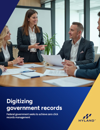 Digitizing government records: Federal government seeks to achieve zero click records management