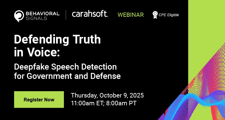 Defending Truth in Voice: Deepfake Speech Detection for Government and Defense-Event Banner