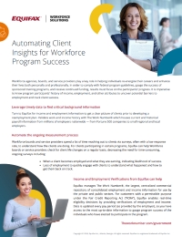 Income & Employment Verifications for Workforce Employment & Training Programs