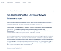 Understanding the Levels of Sewer Maintenance