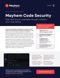 Mayhem Code Security
