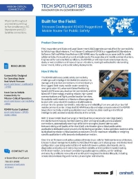 Built for the Field: Ericsson Cradlepoint R2400 Ruggedized Mobile Router for Public Safety