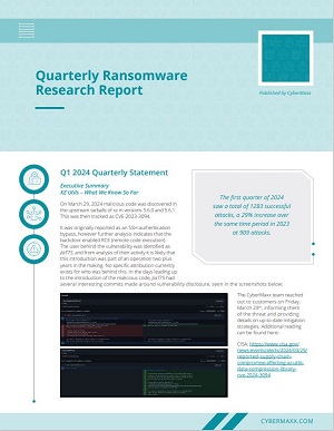 Quarterly Ransomware Report Q1 2024