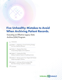 Five Unhealthy Mistakes to Avoid When Archiving Patient Records