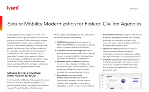 Secure Mobility Modernization for Federal Civilian Agencies