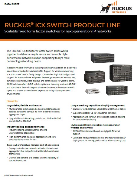 RUCKUS ICX Switch Product Line