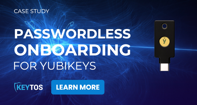 Passwordless Onboarding for Yubikeys
