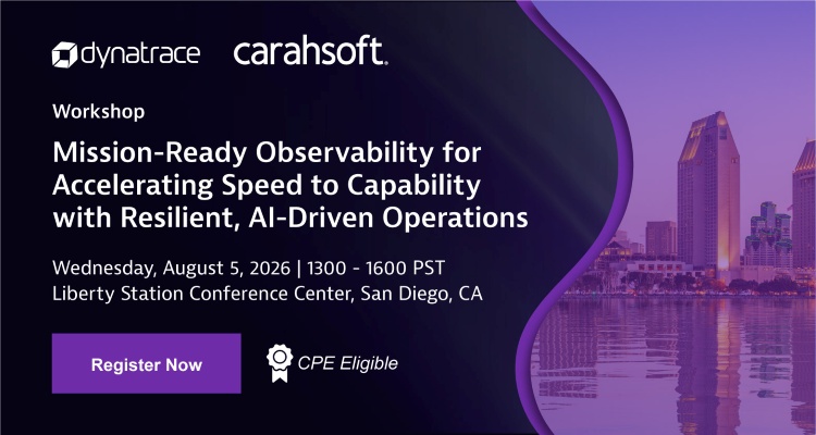 Mission-Ready Observability for Accelerating Speed to Capability with Resilient, AI-Driven Operations | Event Banner