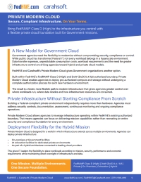 Private Modern Cloud. Secure, Compliant Infrastructure. On Your Terms.