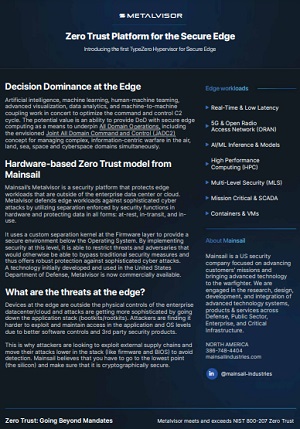 Metalvisor - Zero Trust Platform for the Secure Edge