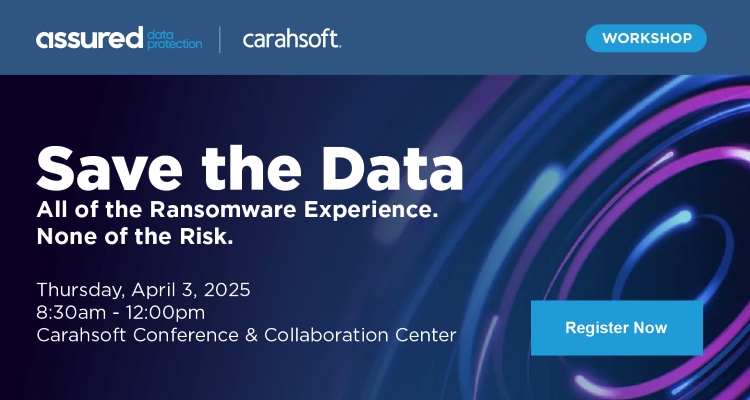 Save the Data: All of the Ransomware Experience. None of the Risk. Event Banner