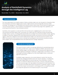 Analysis of Battlefield Dynamics through the Intelligence Log: November 15, 2024 – November 24, 2024