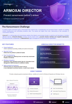 ARMOXAI DIRECTOR: Prevent Ransomware Before it Strikes