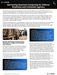 Harnessing Quantum Computing for Defense Readiness and Contested Logistics